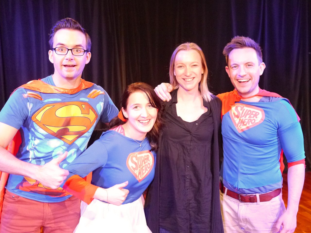 Super Mega Awesome Impro Based Theatre Team That Is Good with their guest, Sarah-Louise Young